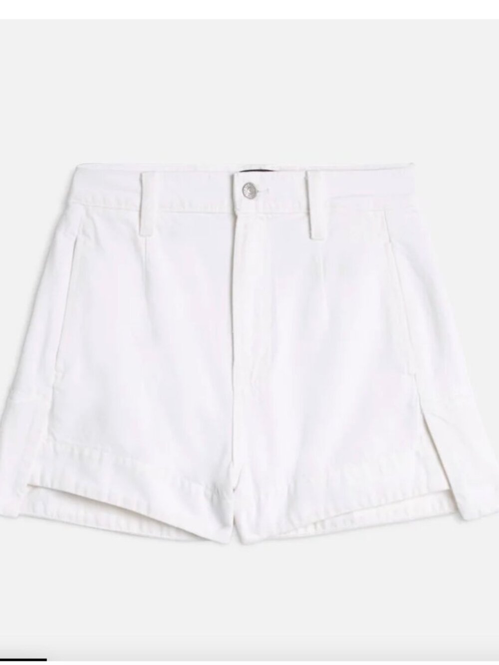 NYT 7 For All Mankind TAILORED DENIM SHORTS  (Color: Brilliant White)